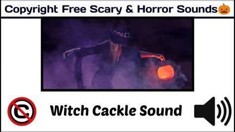 Creepy witch cackle sound
